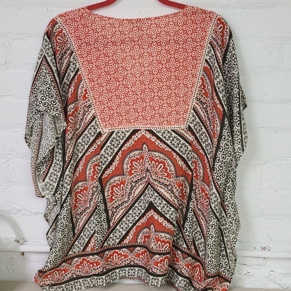 CUTE TUNIC/LOOSE TOP CATO XL Orange pattern - Picture 6 of 7